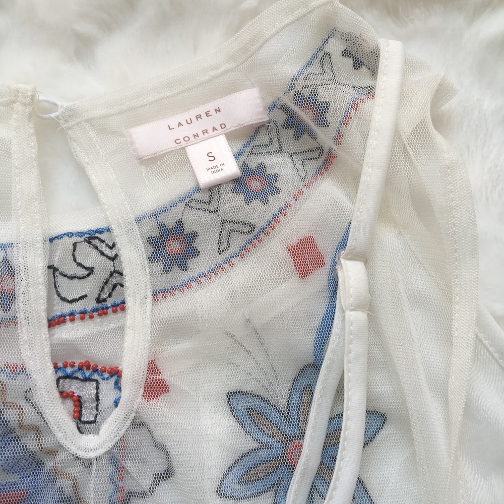 NWT LC Lauren Conrad Sleeveless Top Size S - Picture 6 of 9